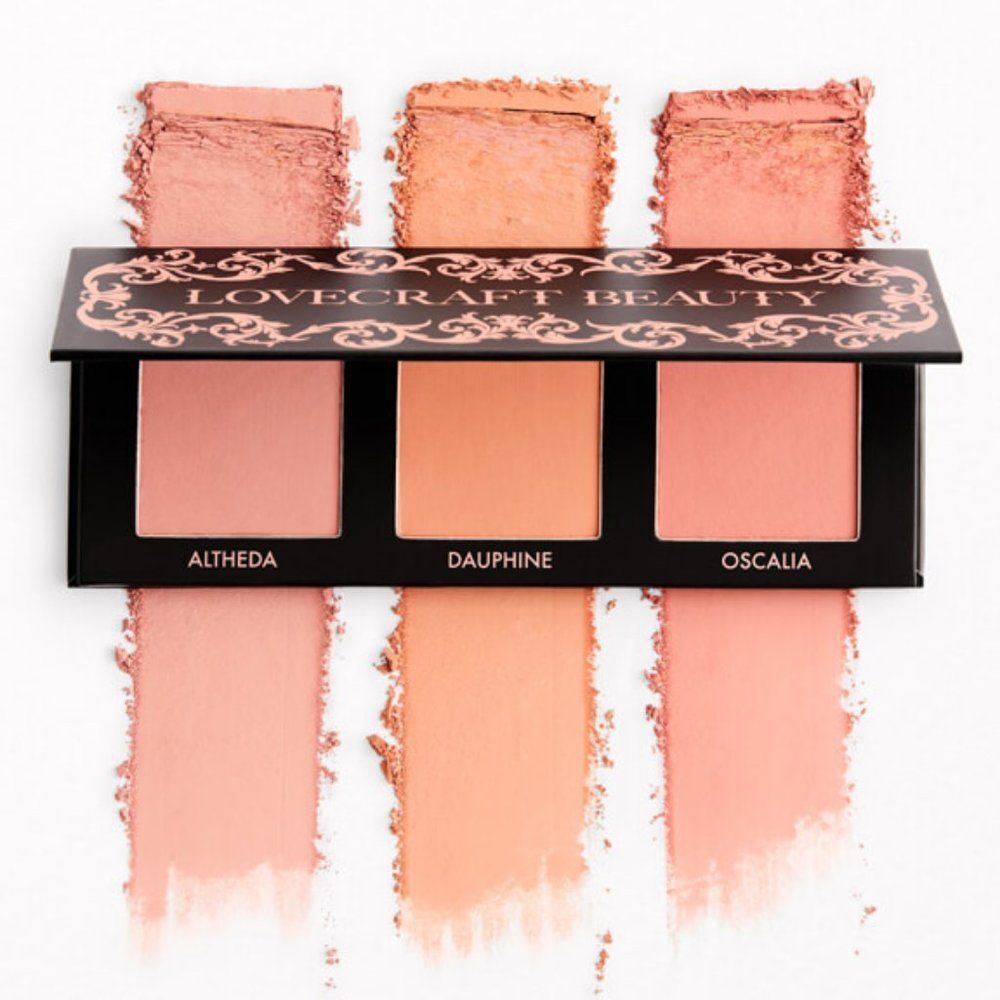 Lovecraft Beauty Blush Palette 3 Shades and Mirror New In Box